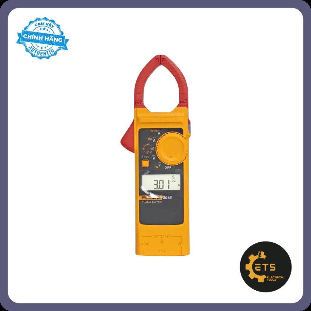 ของแท้ Fluke 301E แคลมป์มิเตอร์วัดกระแส AC 400A