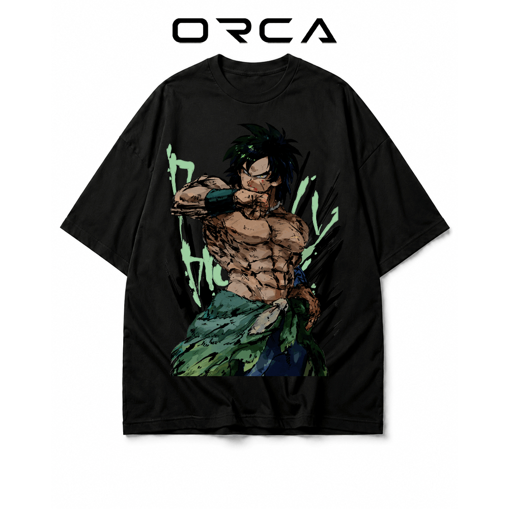 เสื้อยืด Orca พิมพ์ลาย Broly Dragon Ball - ผ้าคอตตอนคุณภาพสูง - ORCA57