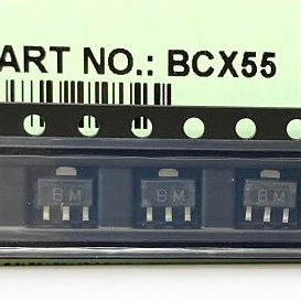 สติ๊กเกอร์ทรานซิสเตอร์ BCX55-16 (BM) SOT-89 NPN 1A 60V SMD 10 ชิ้น 10 ชิ้น