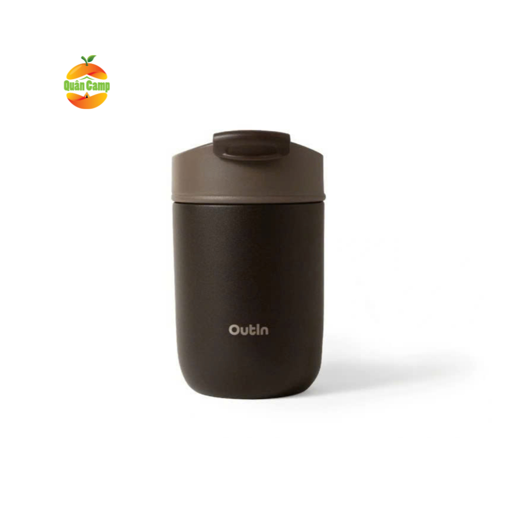 OutIn Travel Tumbler 350ml - สีน้ําตาล
