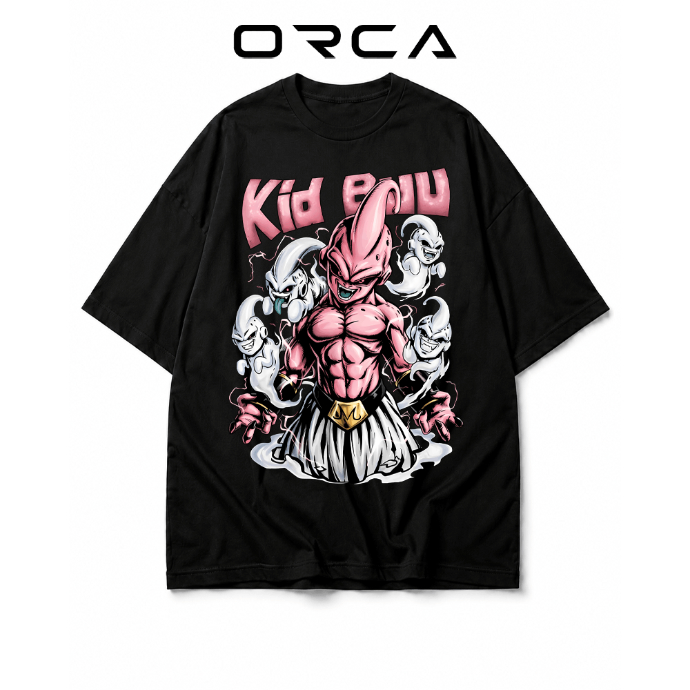 เสื้อยืด Orca พิมพ์ลาย Kid Buu Dragon Ball - ผ้าคอตตอนคุณภาพสูง - ORCA78