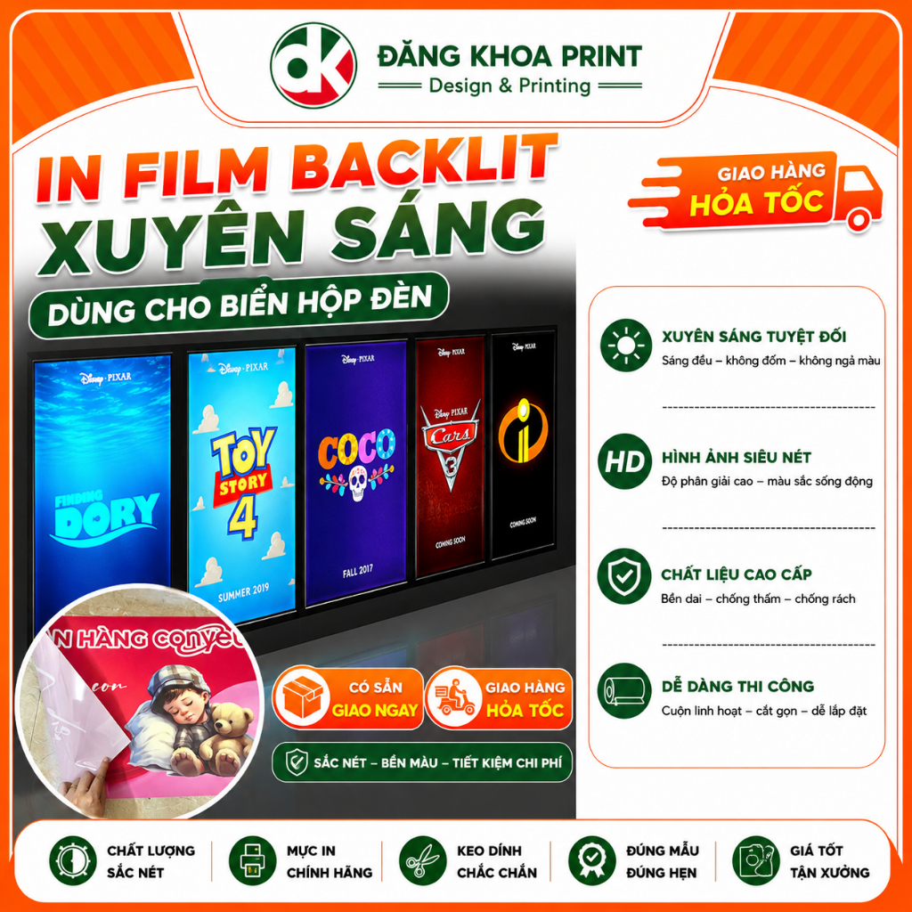 พิมพ์เรืองแสง รายการหลัง สําหรับป้ายกล่องไฟ กรอบไฟฟ้า พิมพ์โปร่งแสง backlit Film - ออกแบบตามคําขอ