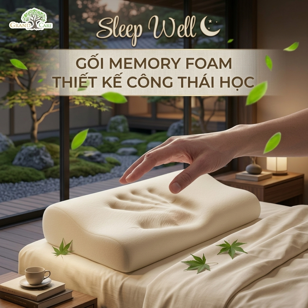 หมอนเมมโมรีโฟม Sleep Well – Ergonomics