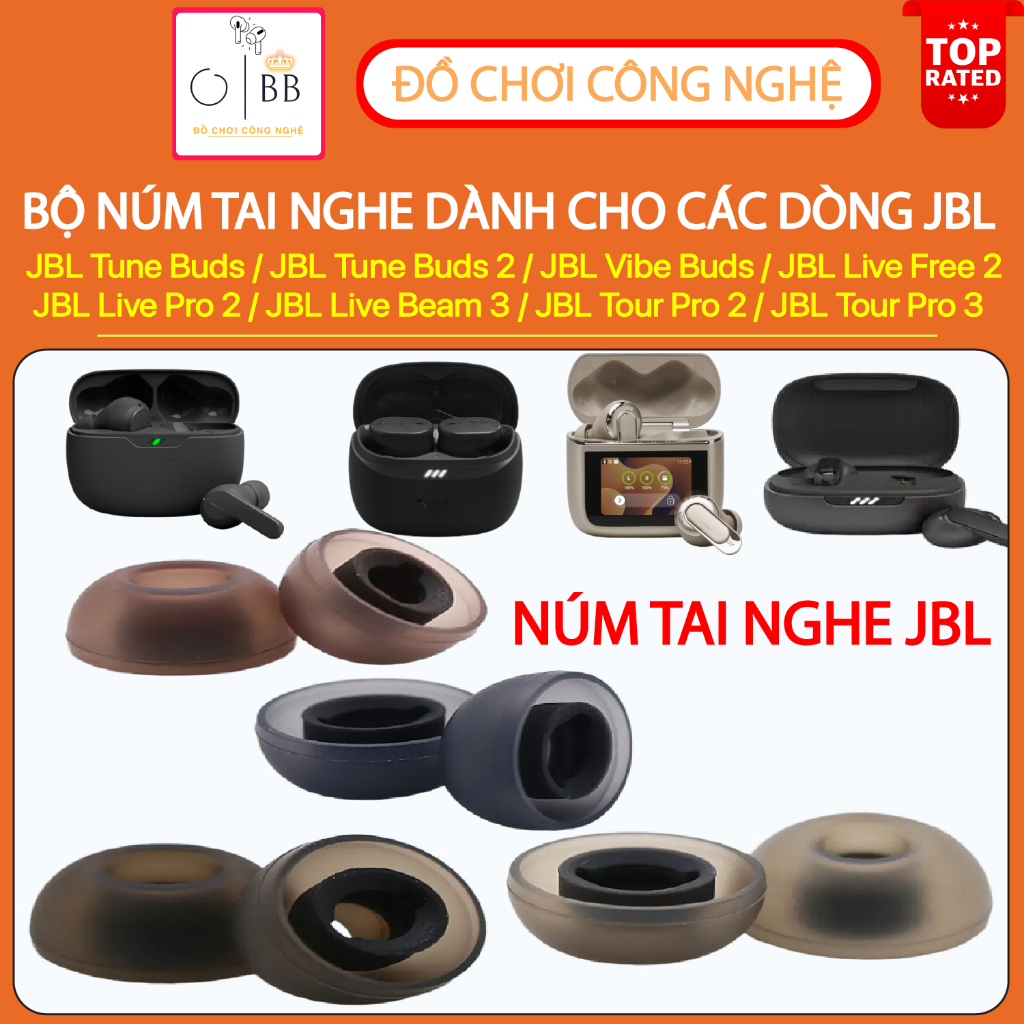 [JBL HEADPHONES] SET OF 2 HEADPHONES สําหรับ JBLTune Buds / JBL Tune Buds 2 / JBL Vibe Buds / JBL Li