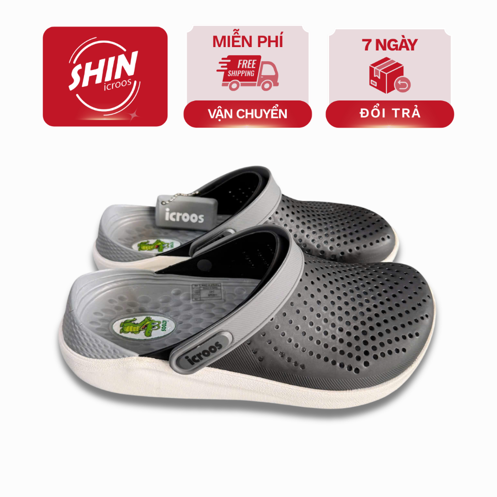 Icroos Literide Sandals สีดํา เทา ขาว กันลื่นสบาย รองเท้าแตะขนมปัง Literide Unisex [SEX LITER]