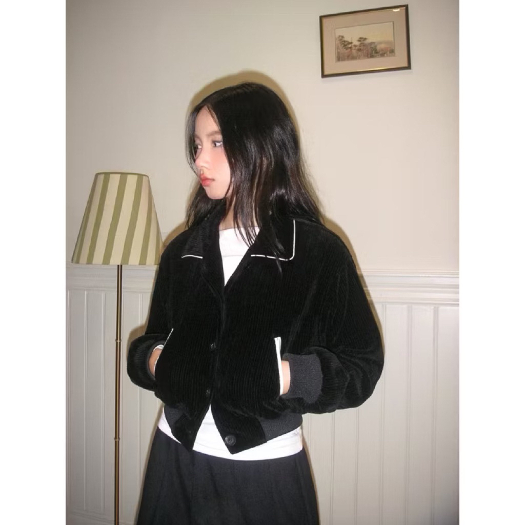 (Liquidation Pass) เสื้อแจ็คเก็ต Miyou corduroy varsity ไซส์ M