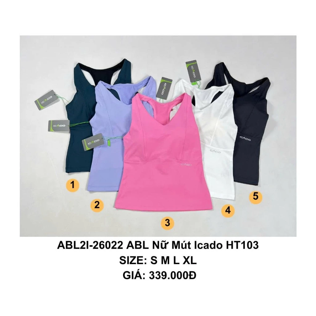 เสื้อกล้ามออกกำลังกายผู้หญิง เสื้อโยคะ ฟองในตัว thumbnail 3