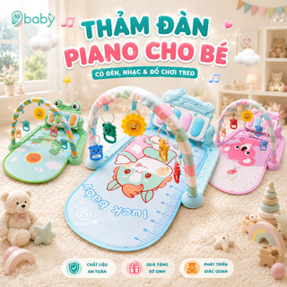 [ẢNH THẬT] Thảm đàn 9BABY Piano nằm chơi nhạc hình thú ngộ nghĩnh cho bé