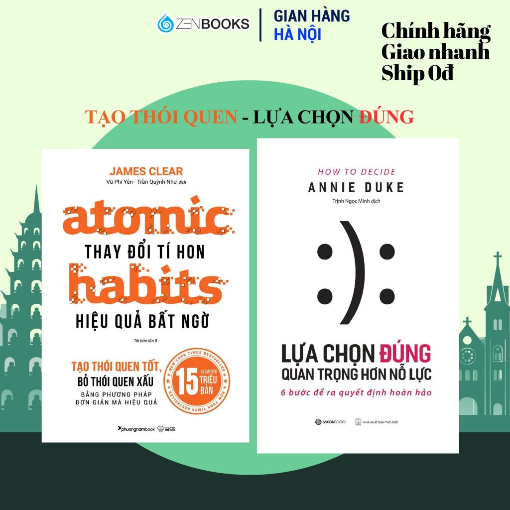 หนังสือ - Combo Atomic Habit & The Right Choice ที่สําคัญกว่าความพยายาม – หนังสือไซง่อนและใต้