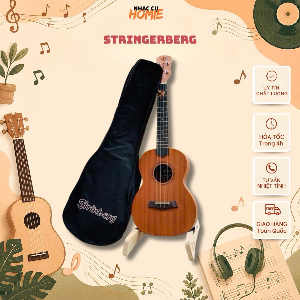 23INCH STRINBERG UKULELE CONCERT พร้อมเคส