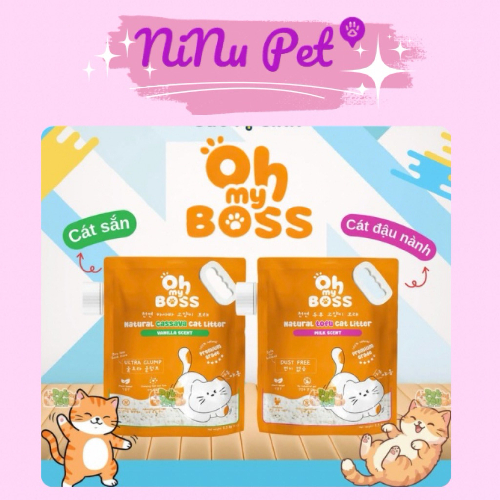 Oh My Boss Cat สําหรับแมว Cassava Cat Soy Cat 2.5kg/6L