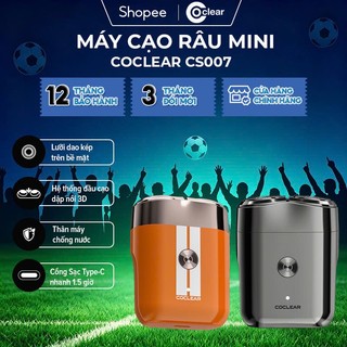 Máy cạo râu mini coclear CS007 thiết kế động cơ tốc độ cao, cạo khô và nước, pin sử dụng đến 2 tháng, bảo hành một năm.