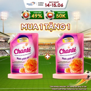 Combo 2 Túi Nước Giặt Xả Chanté Cao Cấp 8 Trong 1