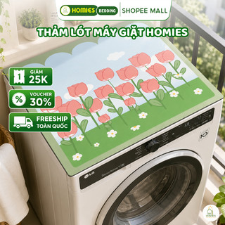 Thảm Silicon Lót Máy Giặt HOMIES Bedding & Décor, Vỏ Bọc Máy Giặt, Tủ Lạnh, Lò Vi Sóng - Siêu Thấm Nước, Chống Bụi
