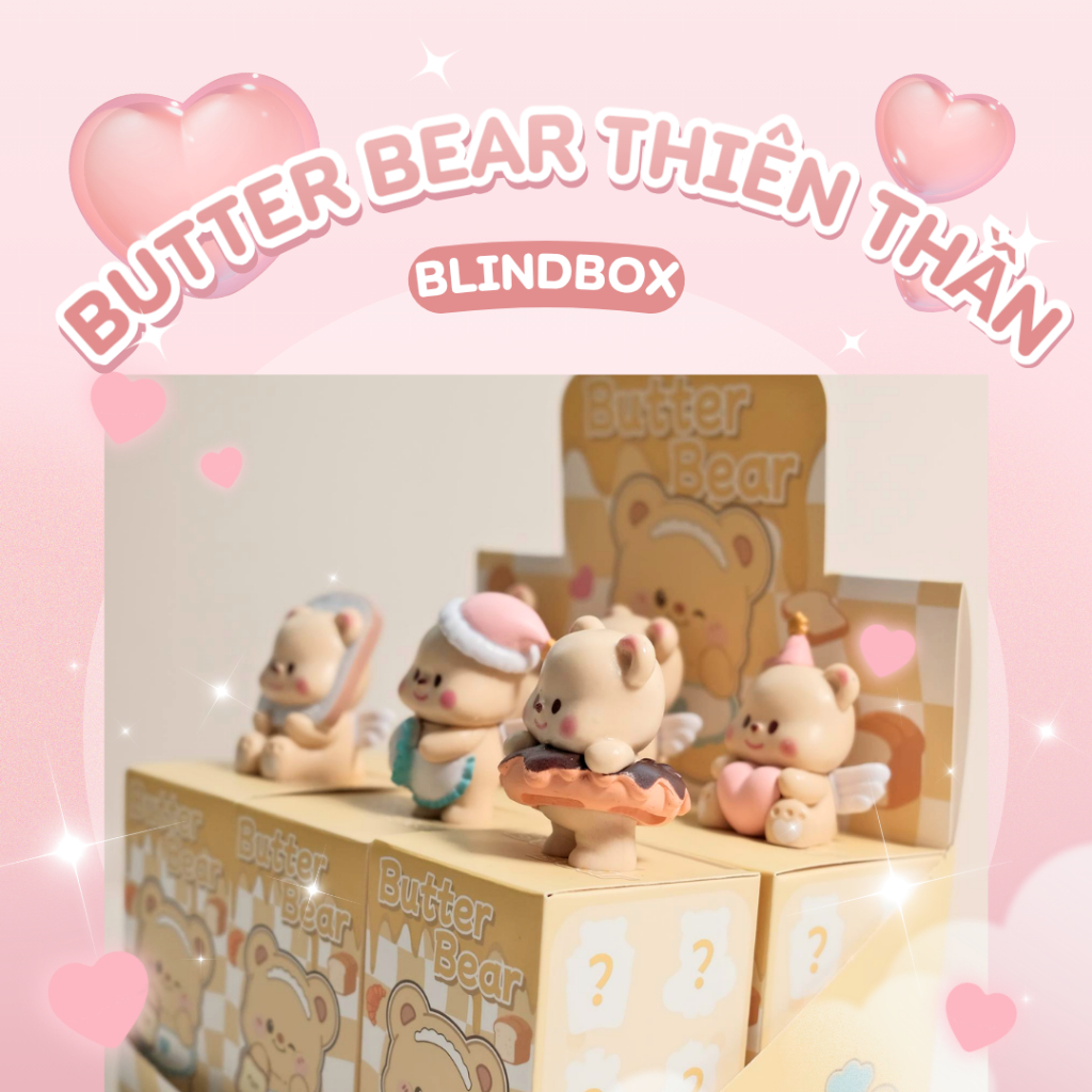 (Butter Bear angel) Blindbox blind box ตัวการ์ตูน Butter Bear นางฟ้าน่ารัก