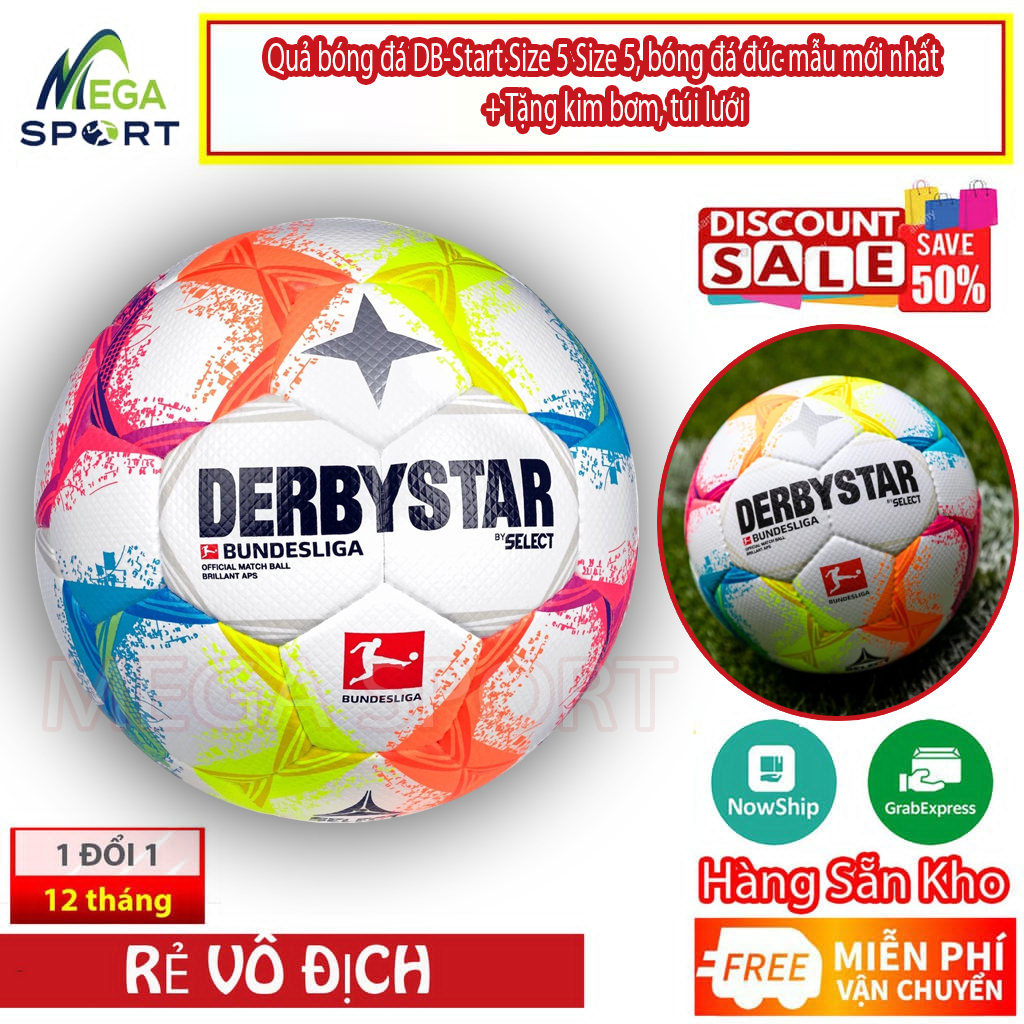 ลูกฟุตบอล DB-Start Size 5 ลูกฟุตบอลขึ้นรูป WC รุ่นใหม่ล่าสุด + ฟรีปั๊ม ถุงตาข่ายรับประกัน 12T