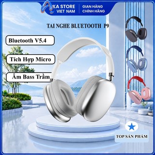 Tai Nghe Chụp Tai AKA STORE P9 Cao Cấp – Tai Nghe Bluetooth V5.4 Thiết Kế Đẹp Cách Âm Tốt Bass Mạnh