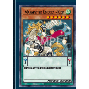 TGT Yugioh การ์ด Yugioh ของแท้ x1 การ์ด blgg-en065 Majespecter Unicorn - Kirin ultra rare