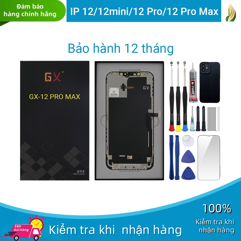 หน้าจอ GX-OLED-HD-HD+ ของแท้เข้ากันได้กับ IP 12/12 Pro/12 mini/12 Pro Max 12T