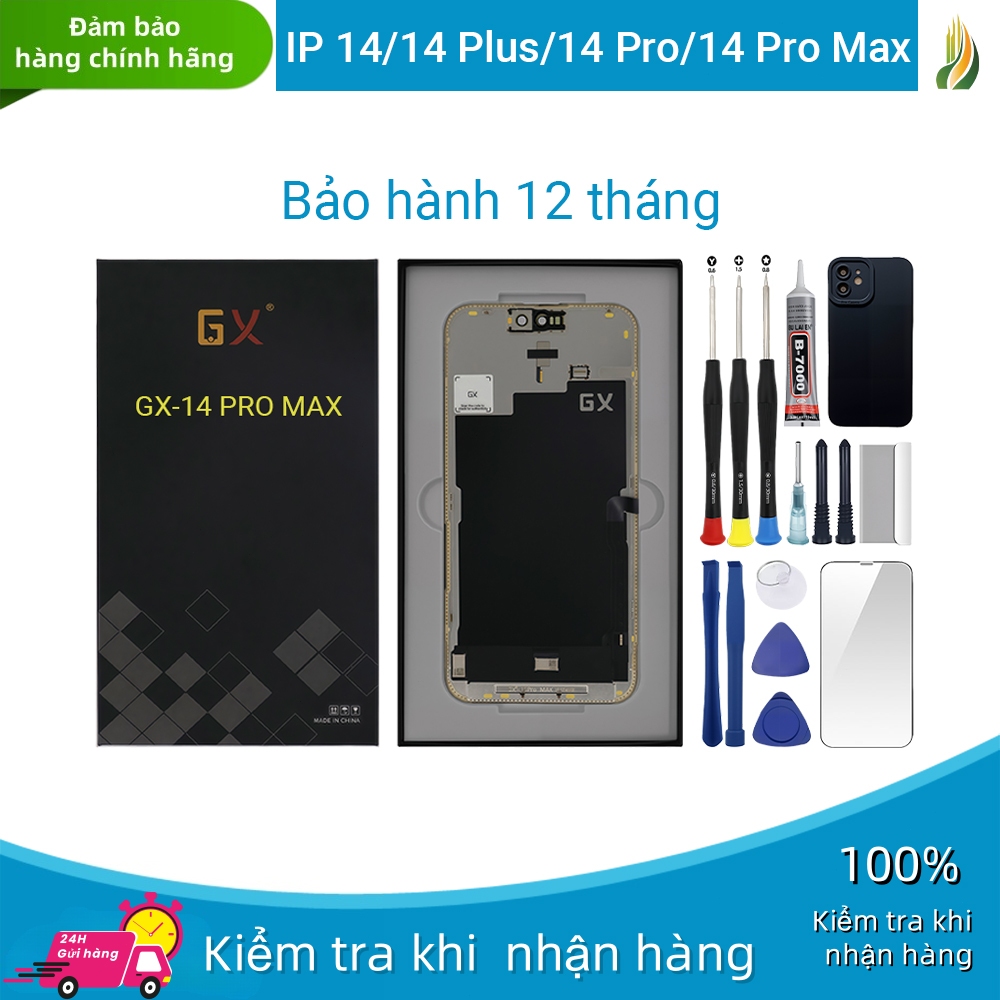 หน้าจอ GX-OLED-HD+ ของแท้เข้ากันได้กับ IP 14/14 Plus/14 Pro/14 Pro Max 12T