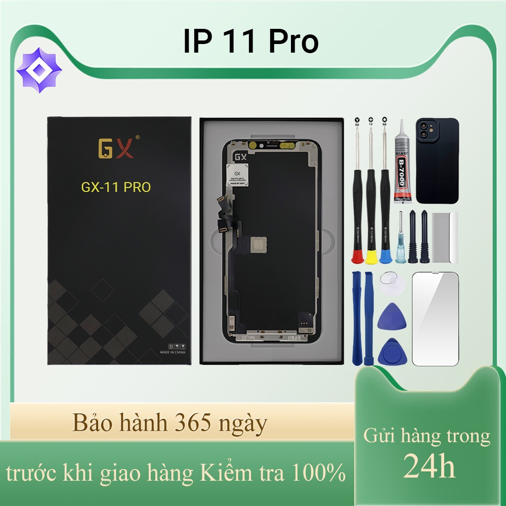 หน้าจอ GX-OLED ของแท้เข้ากันได้กับ IP 11 Pro มาพร้อมชุด 12T