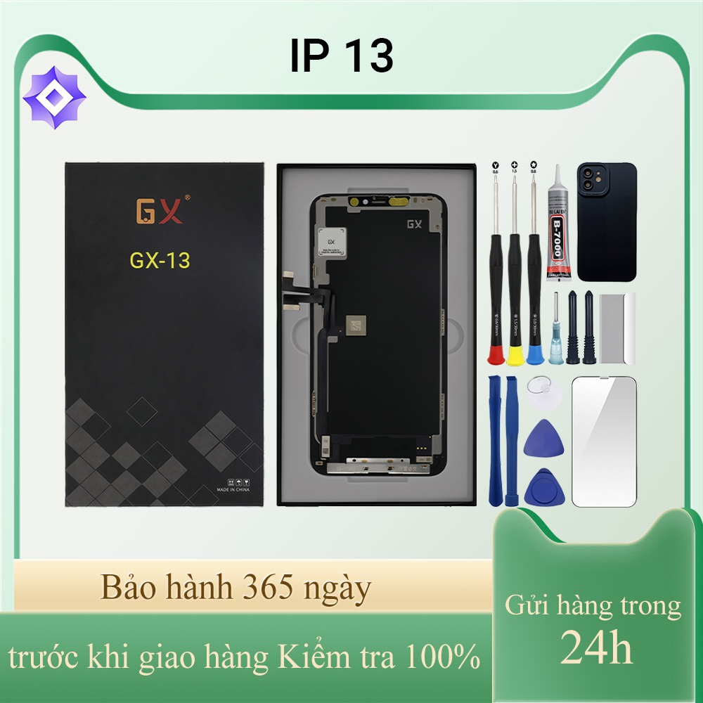 จอ GX-OLED ของแท้เข้ากันได้กับ IP 13 มาพร้อมชุด 12T