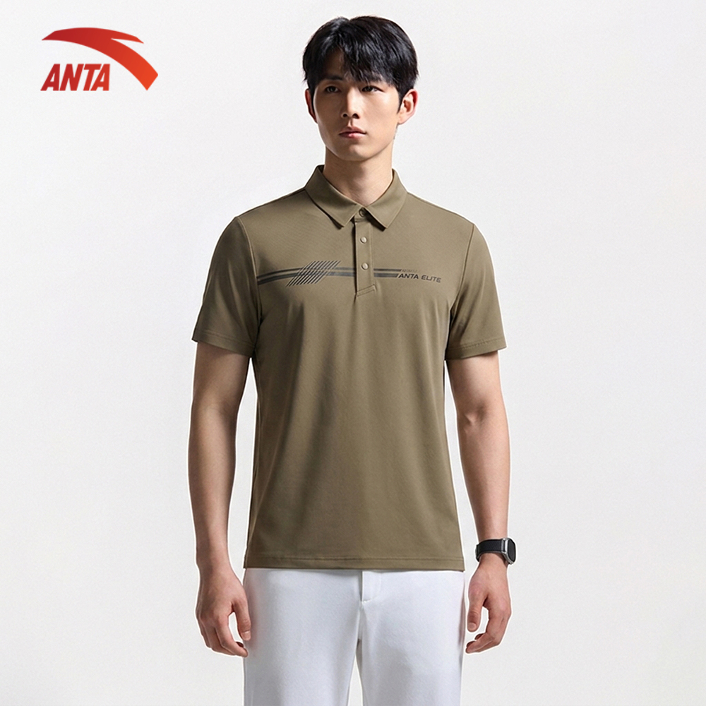 ANTA เสื้อโปโลกีฬาแขนสั้นผู้ชาย 1525D7101