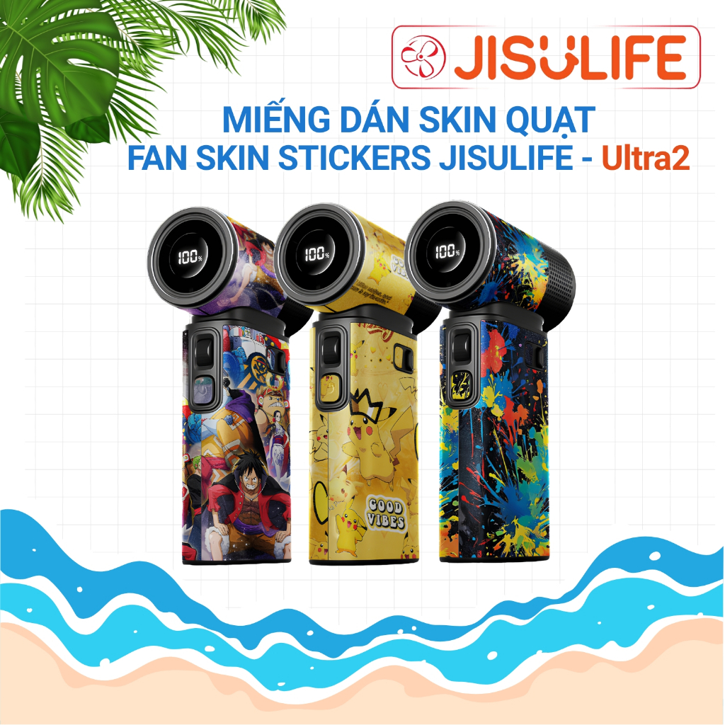 [รุ่นใหม่] สติ๊กเกอร์ผิวสําหรับ จิซูไลฟ์ พิเศษ2 พัดลมมือถือระดับไฮเอนด์สติกเกอร์ลายน่ารัก