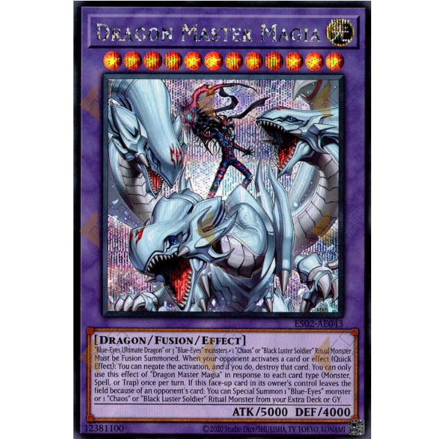 TGT Yugioh การ์ด Yugioh ของแท้ ES02-AE043 Dragon Master Magia