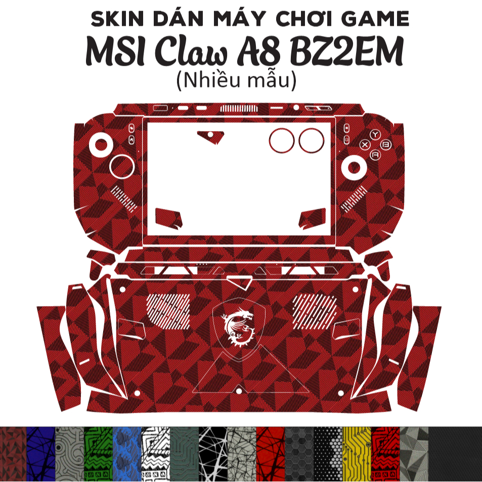 สติ๊กเกอร์ 3M Skin สําหรับ MSI Claw A8 BZ2EM (หลายรุ่น) | สติ๊กเกอร์ฟิล์มสําหรับคอนโซลเกมมือถือ MSI 