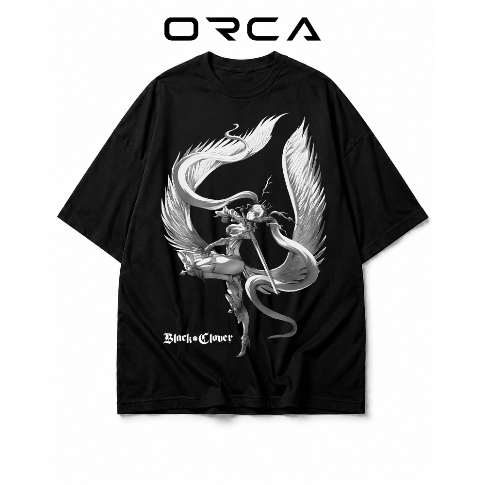 เสื้อยืด Orca พิมพ์ลาย Noelle Silva Black Clover - ผ้าคอตตอนคุณภาพสูง - ORCA443
