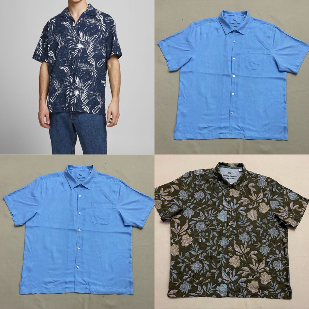 (A5154) เสื้อหลวมผู้ชายไซส์ใหญ่ ลูกฟูก (Size XL, XXL, 2XB) - Clearance