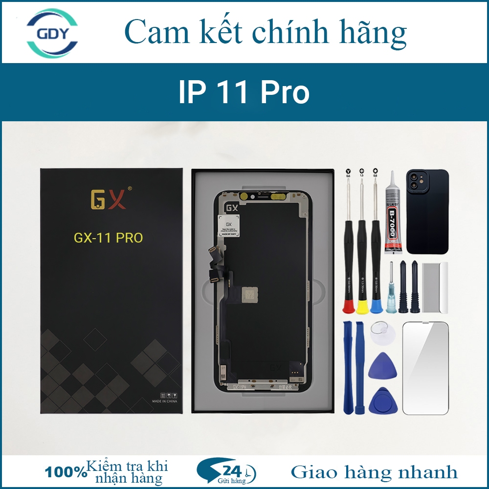 หน้าจอ GX-OLED ของแท้เข้ากันได้กับ IP 11 Pro มาพร้อมชุด 12T
