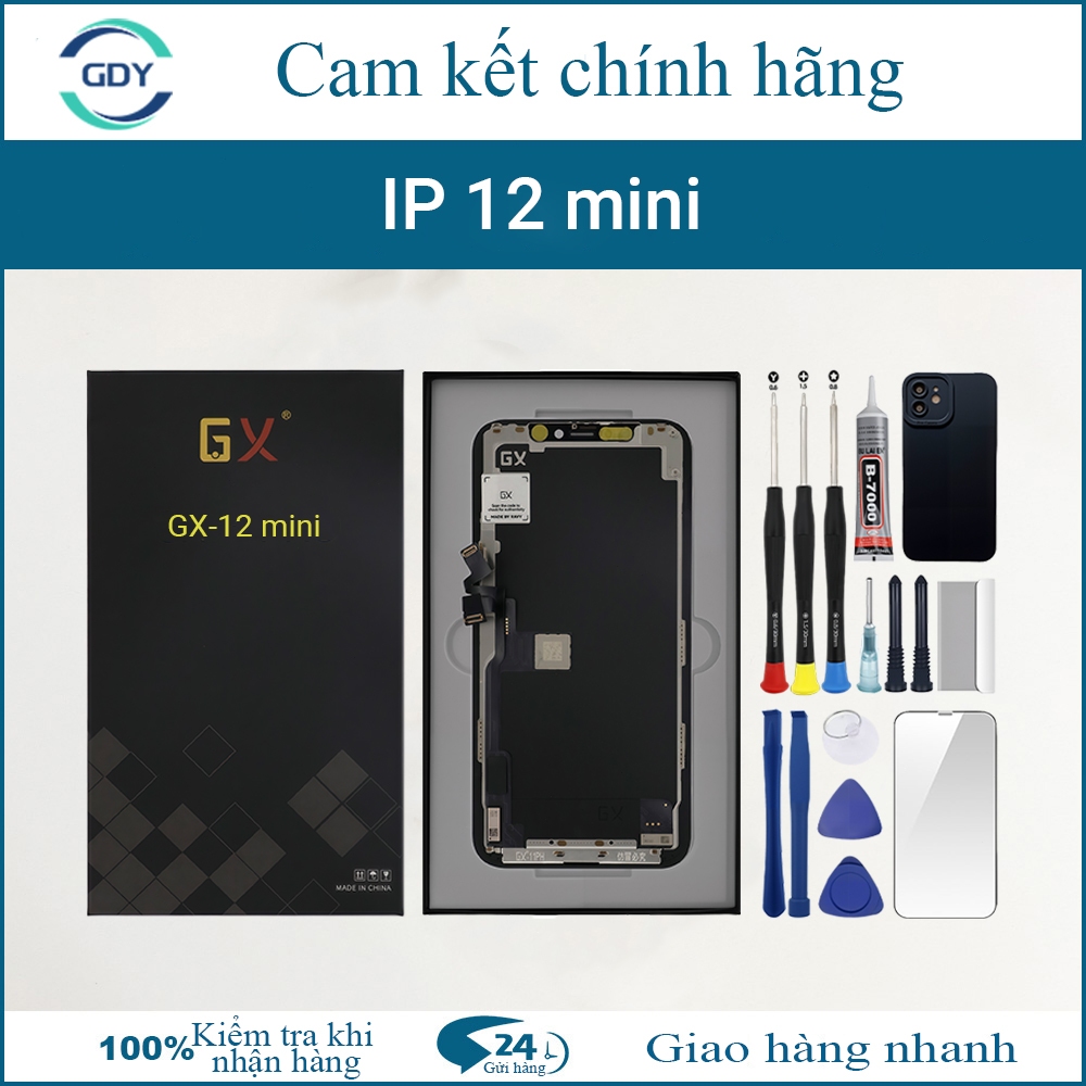 หน้าจอ GX-OLED ของแท้เข้ากันได้กับ IP 12 mini พร้อมชุด 12T