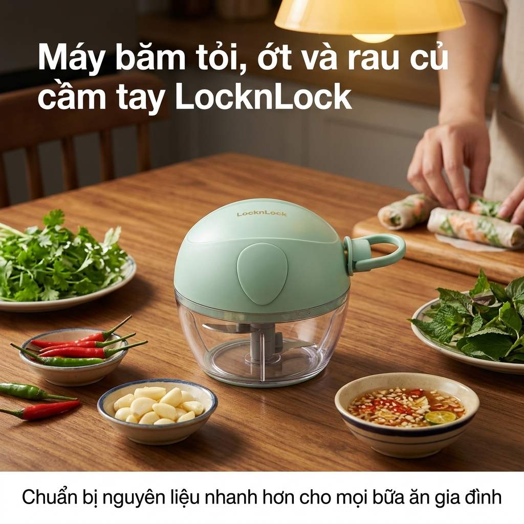 เครื่องปั่นอาหารมือถือ Lock&Lock CKS321GRN Quick Blend