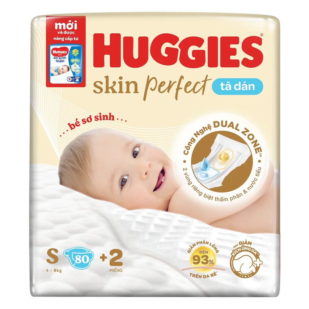 ผ้าอ้อมเด็กแรกเกิด Huggies Skin Perfect