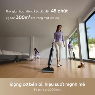 Máy Hút Bụi Lau Sàn Cầm Tay Dreame H12 FlexReach Bản Quốc Tế Tự Giặt Sấy Khô Giẻ-Bảo Hành 24 Tháng.