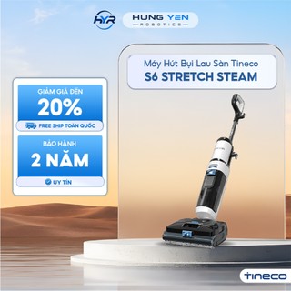 Máy hút bụi lau sàn khô ướt Tineco Floor One S6 Stretch Steam 18000Pa - Lau sàn hơi nước nóng 160°C - Bảo hành 24 Tháng