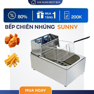 Bếp chiên ngập dầu, chiên nhúng điện sunny 6l Seka, công suất 2500w, bảo hành chính hãng 12 tháng