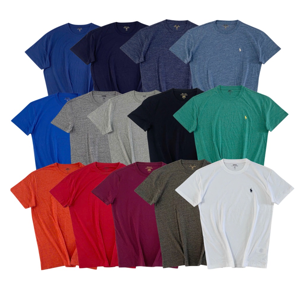 Men Jersey Crew Neck T-Shirt RL - Basic Mens HorseMen Jersey Crew Neck T-Shirt RL - Basic Mens Horse