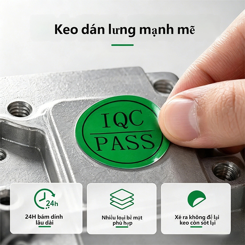 QC PASS NG Sticker 30x30mm - ป้ายการจําแนกสินค้า พบกับมาตรฐานและข้อผิดพลาด รูปลอกคุณภาพสูง