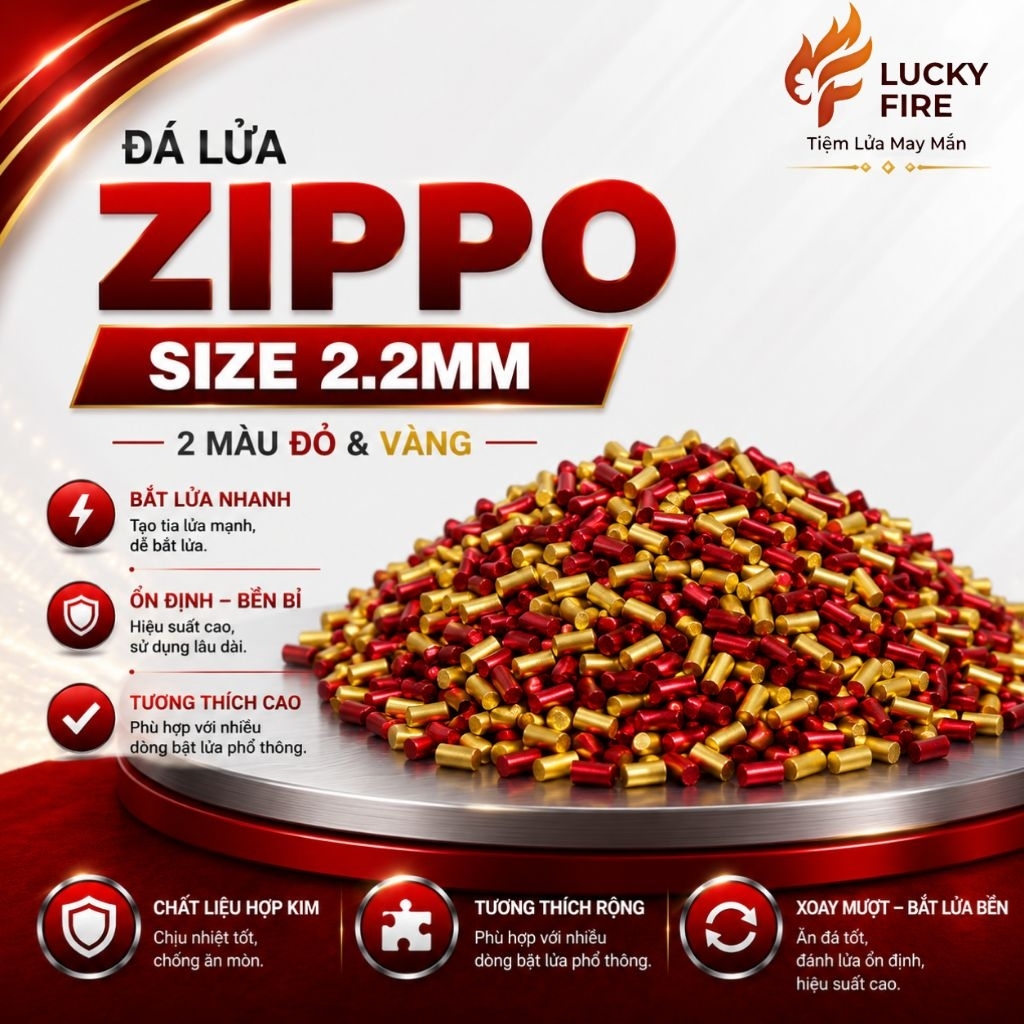 ชิ้นส่วนอะไหล่ FLINT ใช้ Zippo 20gr และ 100gr (GENERIC FLINT)