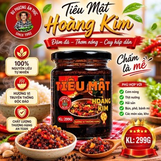 Sốt Tiêu Mật Hoàng Kim - Dùng Để Chấm Và Trộn - Thương Hiệu Bu Phương Ẩm Thực Hũ 299G