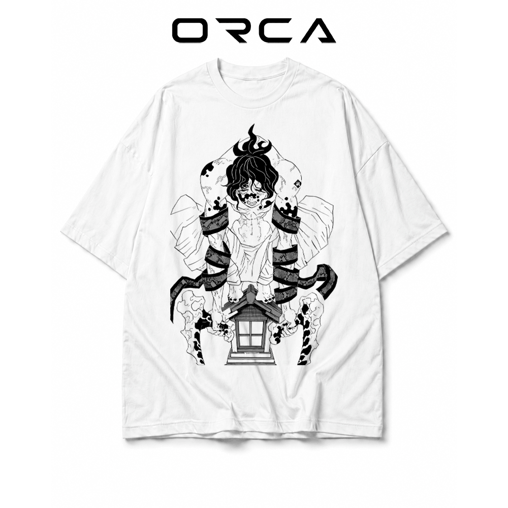 เสื้อยืด Orca พิมพ์ลาย Gyutaro Demon Slayer - ผ้าคอตตอนคุณภาพสูง - ORCA282