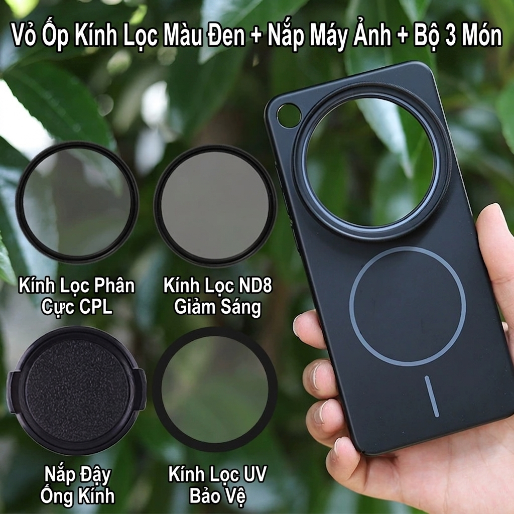เคสพีซีด้านหลังแม่เหล็กเรียบสําหรับ OPPO Find X9 Ultra Adapter Lens Filter 67 MM - บาง เบา UV ND CPL