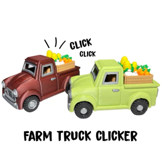 🚜 รถบรรทุกฟาร์มตัวคลิกขนาดเล็กพิมพ์ลาย 3 มิติสุดน่ารัก – ของเล่นคลายเครียด