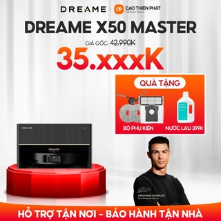 [Bảo hành tận nhà] Robot Hút Bụi Lau Nhà Dreame X50 Master | Lực Hút 20.000Pa | Vượt Vật Cản 6cm