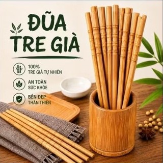Đũa Tre Già Sơn La Cao Cấp | Đũa Tre Tự Nhiên – Siêu Bền, An Toàn Cho Sức Khỏe, Chuẩn Gu Việt