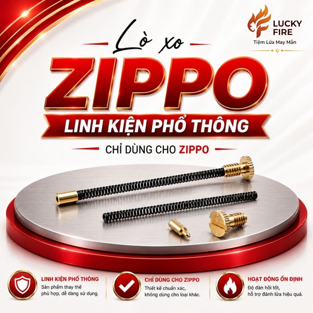 XO Zippo ที่กดน้ําแข็ง SPRING อะไหล่ทดแทน (FLINT SPRING ASSEMBLY)