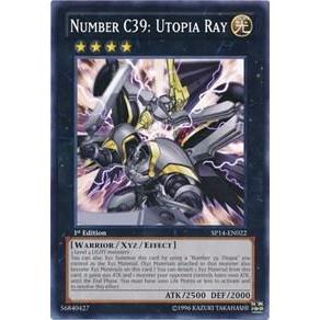 [ การ์ด Yugioh ของแท้ ] หมายเลข C39: Utopia Ray - SP14-EN022 - ทั่วไป